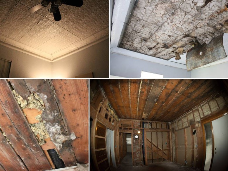 Living Room Ceiling Demolition