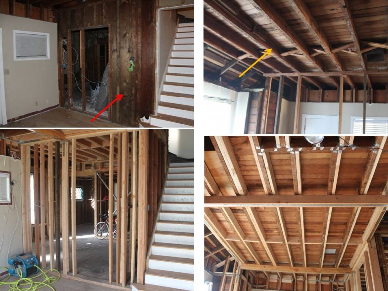 Replacing Improper Living Room Joists