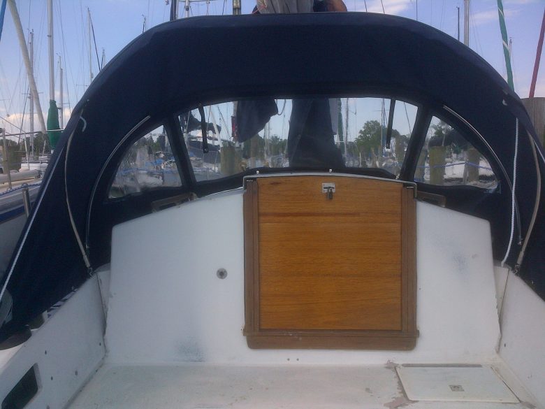 New Dodger and companionway drop boards