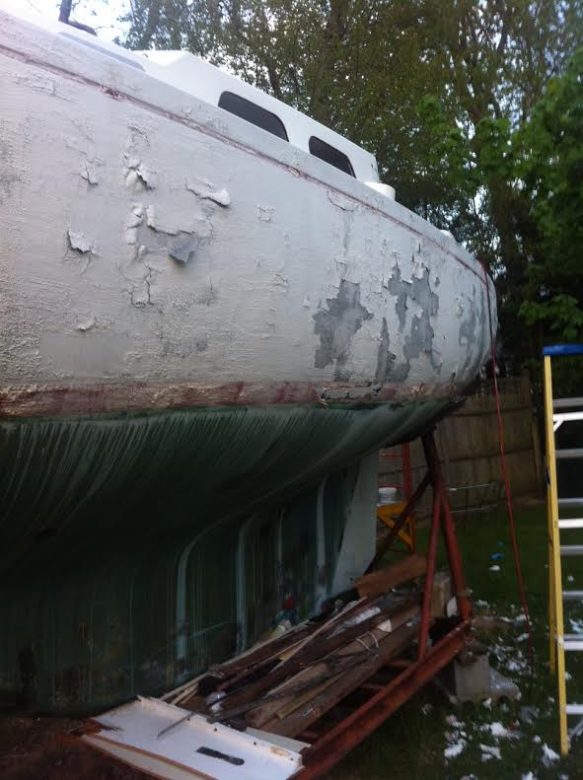 Hull Paint removal 2